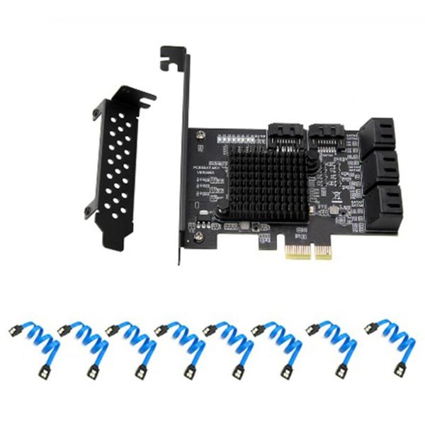 pci-e sata 2x 4x 16x card pci express to 3.0 8-port iii 6gbps expansion adapter with data cable computer cables & connectors
pci-e sata 2x 4x 16x card pci express to 3.0 8-port iii 6gbps expansion adapter with data cable computer cables & connectors