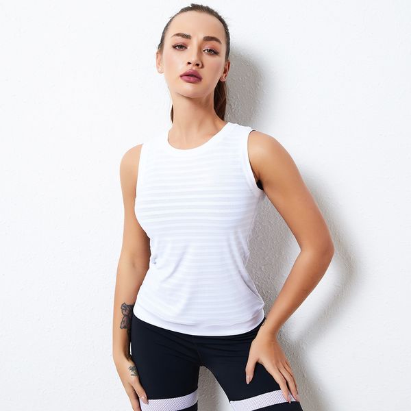women's tracksuits lulu yoga suit sport wear spring and summer loose sleeveless striped t shirt quick dry breathable skin friendly fitn, Gray
women's tracksuits lulu yoga suit sport wear spring and summer loose sleeveless striped t shirt quick dry breathable skin friendly fitn, Gray