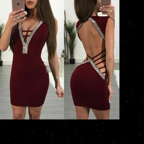 bandage bodycon backless evening women dresses party v neck club short mini dress, Black;gray
bandage bodycon backless evening women dresses party v neck club short mini dress, Black;gray