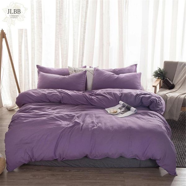 bedding sets soft washed cotton set purple bedlinen twin king duvet cover bed sheet pillowcase solid color bedclothes
bedding sets soft washed cotton set purple bedlinen twin king duvet cover bed sheet pillowcase solid color bedclothes
