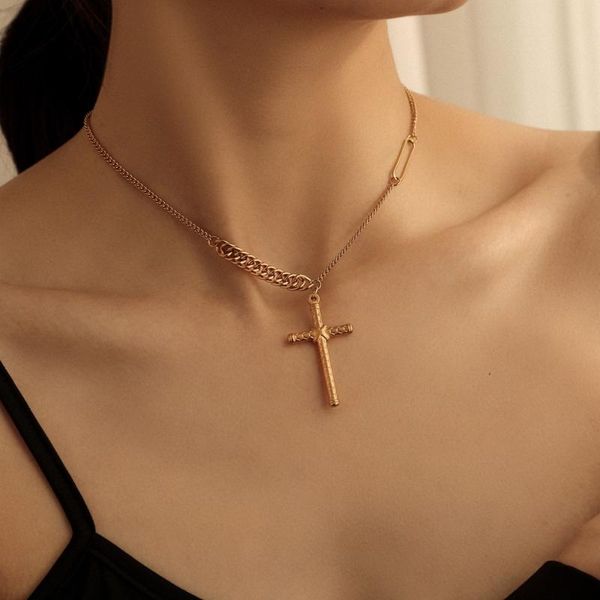 chains simple design titanium gilt cross necklace stainless steel clavicle chain fashion choker for girl, Silver
chains simple design titanium gilt cross necklace stainless steel clavicle chain fashion choker for girl, Silver