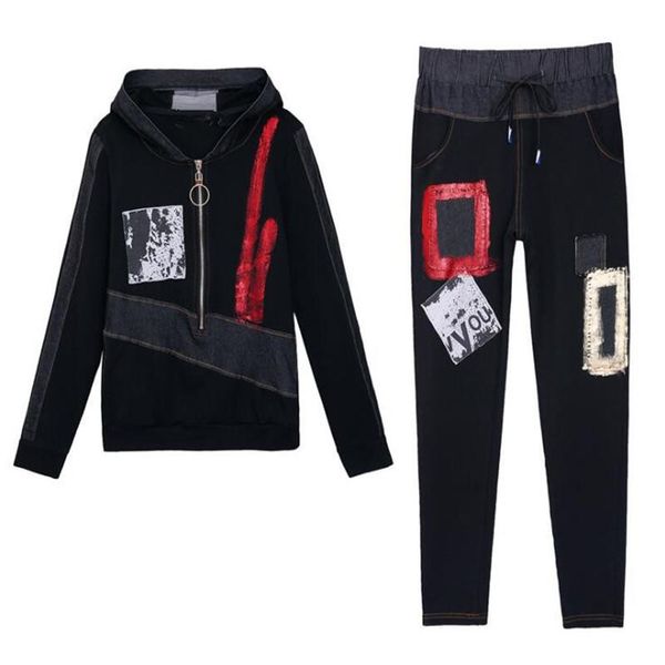 women's two piece pants plus size s-5xl tracksuits sport suits casual long sleeve hooded sweatershirt + elastic waist loose denim set, White
women's two piece pants plus size s-5xl tracksuits sport suits casual long sleeve hooded sweatershirt + elastic waist loose denim set, White