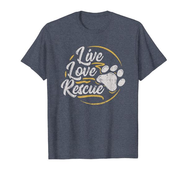 live love rescue - dog lover adopt a dog adoption t-shirt, White;black 
live love rescue - dog lover adopt a dog adoption t-shirt, White;black