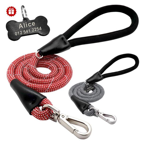 dog collars & leashes reflective 120cm leash with custom tag nylon pet rope running hiking long lead for small medium large big
dog collars & leashes reflective 120cm leash with custom tag nylon pet rope running hiking long lead for small medium large big
