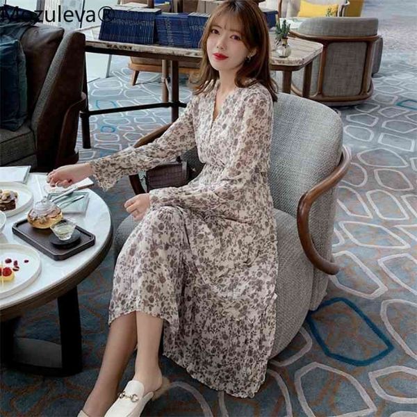 elegant v-neck print chiffon flare sleeve ruffles elastic slim waist female midi dress chic vestidos spring 210416, White
elegant v-neck print chiffon flare sleeve ruffles elastic slim waist female midi dress chic vestidos spring 210416, White