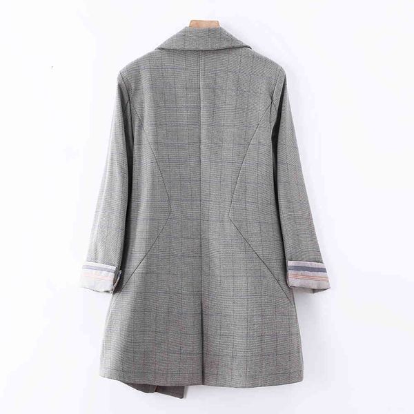 suit suit female casual gray girl black plaid blazer with sloping pockets arrival feminine fashion loose autumn winter coat, White;black
suit suit female casual gray girl black plaid blazer with sloping pockets arrival feminine fashion loose autumn winter coat, White;black