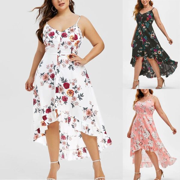 casual dresses fashion floral for women 2021 women's ruffle print v-neck halter button party dress long vestidos mujer, Black;gray
casual dresses fashion floral for women 2021 women's ruffle print v-neck halter button party dress long vestidos mujer, Black;gray