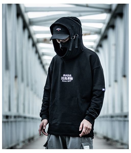 men's hoodies & sweatshirts ebaihui fish mouth japanese harajuku embroidery tactics streetwear hip hop men pullover hoodie casual, Black
men's hoodies & sweatshirts ebaihui fish mouth japanese harajuku embroidery tactics streetwear hip hop men pullover hoodie casual, Black
