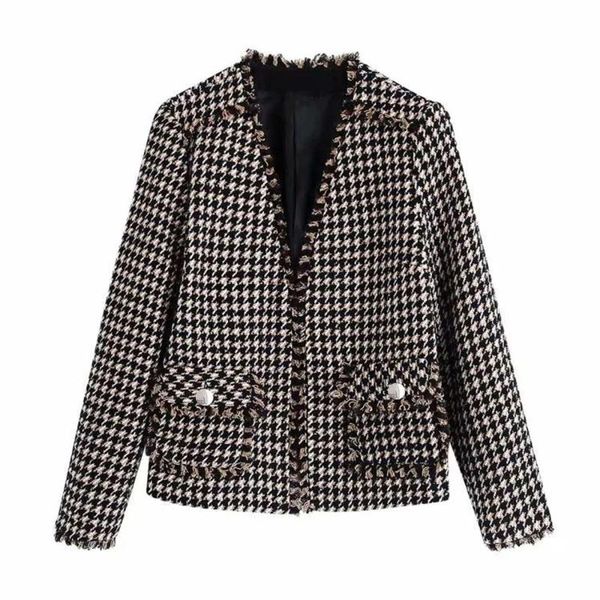 women blazer coat long sleeves v-neck pockets short cardigan fashion chic femme veste women's suits & blazers, White;black
women blazer coat long sleeves v-neck pockets short cardigan fashion chic femme veste women's suits & blazers, White;black