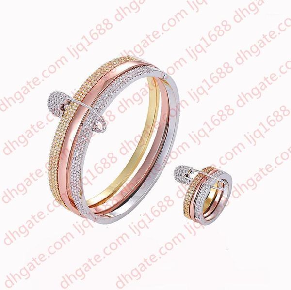 new fine jewelry zircon pin 3color bangle ring wristband fashion accessories bangles wristlet rings1, Black
new fine jewelry zircon pin 3color bangle ring wristband fashion accessories bangles wristlet rings1, Black
