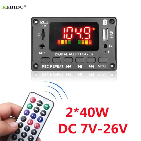 & mp4 players 2*40w mp3 decoder board 7v-26v big color screen bluetooth car player usb recording module fm aux radio for speaker
& mp4 players 2*40w mp3 decoder board 7v-26v big color screen bluetooth car player usb recording module fm aux radio for speaker