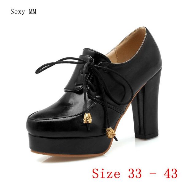 dress shoes office career women high heel platform pumps woman heels party wedding kitten plus size 33 - 40 41 42 43, Black
dress shoes office career women high heel platform pumps woman heels party wedding kitten plus size 33 - 40 41 42 43, Black