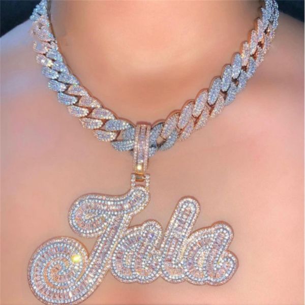 custom letter name necklace pendant diy iced out zircon mens hip hop jewelry gift, Silver
custom letter name necklace pendant diy iced out zircon mens hip hop jewelry gift, Silver