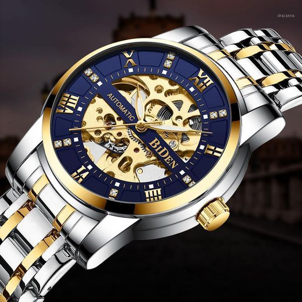 men's watches stainless steel waterproof sports chronograph mechanical wristwatch relogio masculino wristwatches, Slivery;brown
men's watches stainless steel waterproof sports chronograph mechanical wristwatch relogio masculino wristwatches, Slivery;brown