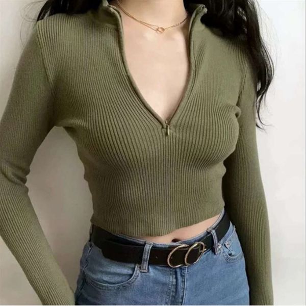 women's sweaters sweaterstrend thread long sleeve base shirt women's slim half high collar zipper jacket 1r3p, White;black 
women's sweaters sweaterstrend thread long sleeve base shirt women's slim half high collar zipper jacket 1r3p, White;black