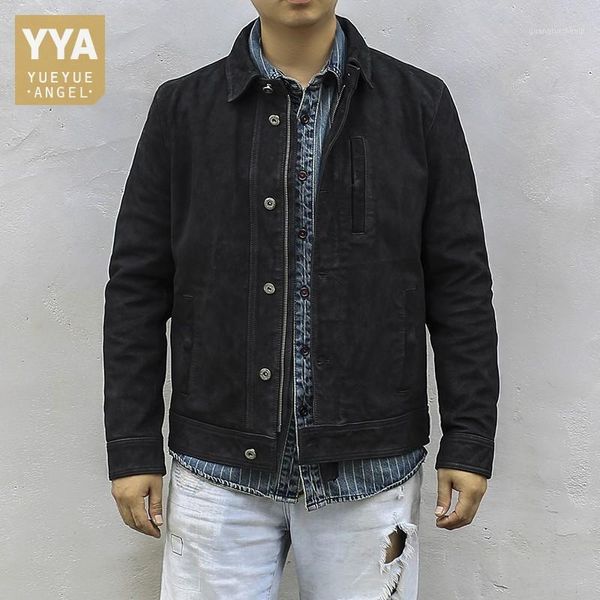 men's leather & faux autumn mens 100% genuine jacket vintage black single breasted zip slim fit casual cowhide coat street motorcycle
men's leather & faux autumn mens 100% genuine jacket vintage black single breasted zip slim fit casual cowhide coat street motorcycle