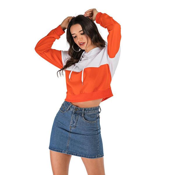 women's hoodies & sweatshirts winter casual long sleeve stitching color drawstring hooded loose sweatshirt short pullover, Black
women's hoodies & sweatshirts winter casual long sleeve stitching color drawstring hooded loose sweatshirt short pullover, Black