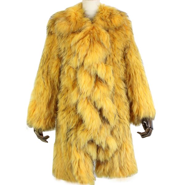 2019 new winter women fashion long ruffles casual real raccoon fur knit jacket coat overcoat, Black
2019 new winter women fashion long ruffles casual real raccoon fur knit jacket coat overcoat, Black
