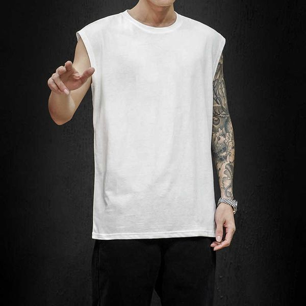 arrival men's sleeveless t shirt summer fashion solid o neck mens clothes rend casual op ees men m-5xl 210629, White;black
arrival men's sleeveless t shirt summer fashion solid o neck mens clothes rend casual op ees men m-5xl 210629, White;black
