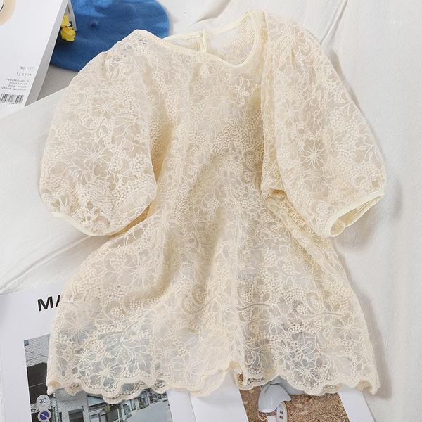 women's blouses & shirts zcwxm 2021 lace chic solid elegant spring summer women hollow out fashion blusas mujer short sleeve korean gir, White
women's blouses & shirts zcwxm 2021 lace chic solid elegant spring summer women hollow out fashion blusas mujer short sleeve korean gir, White