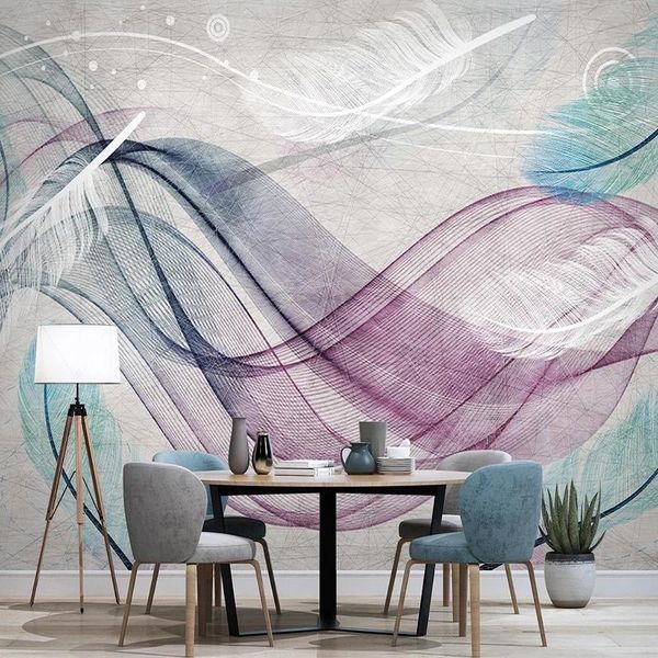 wallpapers custom modern abstract art self adhesive wallpaper 3d colorful feather line murals living room tv sofa background wall decor
wallpapers custom modern abstract art self adhesive wallpaper 3d colorful feather line murals living room tv sofa background wall decor