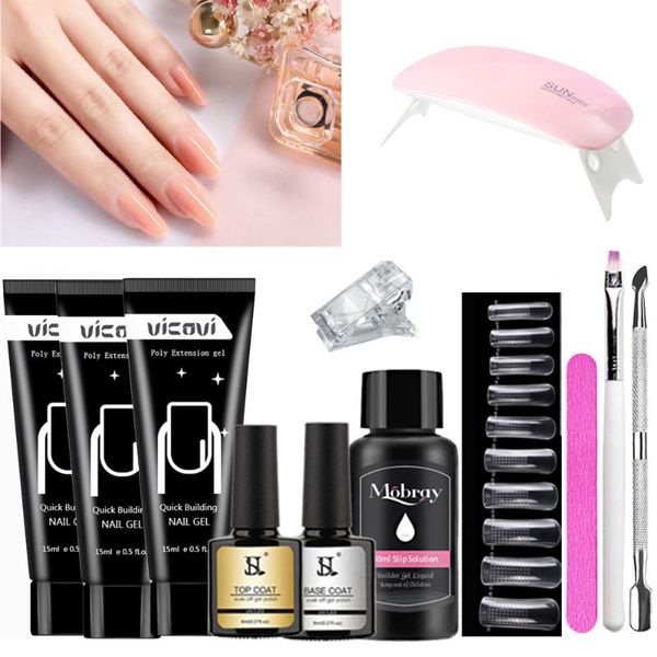 12pcs/set poly nail gel extension polish all for manicure acrylic kit builder nails tips art tools design, Red;pink
12pcs/set poly nail gel extension polish all for manicure acrylic kit builder nails tips art tools design, Red;pink