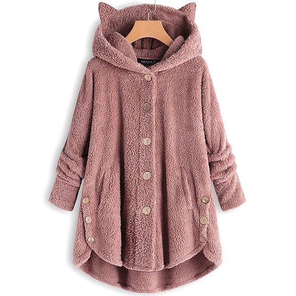 Women's Jackets VICABO Fleece Coat Women Clothing Autumn Winter Cute Cat-ear Hooded 5XL Fluffy Female Fur BYHX, Black;brown
Women's Jackets VICABO Fleece Coat Women Clothing Autumn Winter Cute Cat-ear Hooded 5XL Fluffy Female Fur BYHX, Black;brown