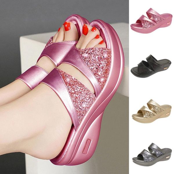 dress shoes women's sandals slippers ladies fashion summer solid peep toe casual wedge platform soft beach plus size m140#, Black
dress shoes women's sandals slippers ladies fashion summer solid peep toe casual wedge platform soft beach plus size m140#, Black