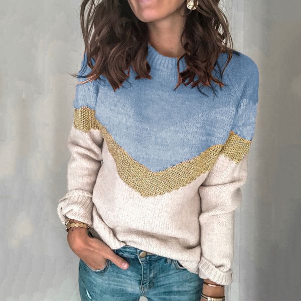 design fashion casual striped lady sweaters stitching o neck pullover jumpers drop shoulder sleeve winter elegant knitted women, White;black
design fashion casual striped lady sweaters stitching o neck pullover jumpers drop shoulder sleeve winter elegant knitted women, White;black