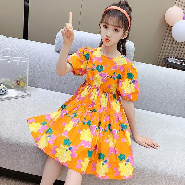 summer kids dresses for girls clothes student floral dress puff sleeve 2021 princess cotton clothing girl's, Red;yellow
summer kids dresses for girls clothes student floral dress puff sleeve 2021 princess cotton clothing girl's, Red;yellow