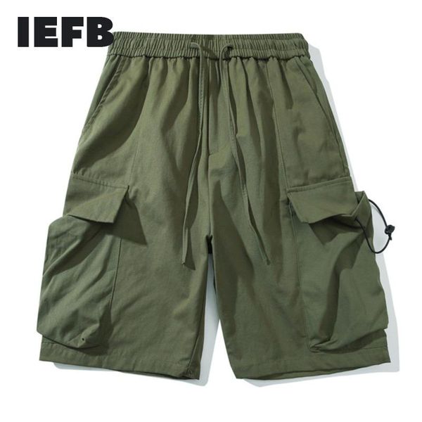 men's shorts iefb solid color multi pocket workwear high street fashion elastic waist summer trend casual bottoms 9y8006, White;black
men's shorts iefb solid color multi pocket workwear high street fashion elastic waist summer trend casual bottoms 9y8006, White;black