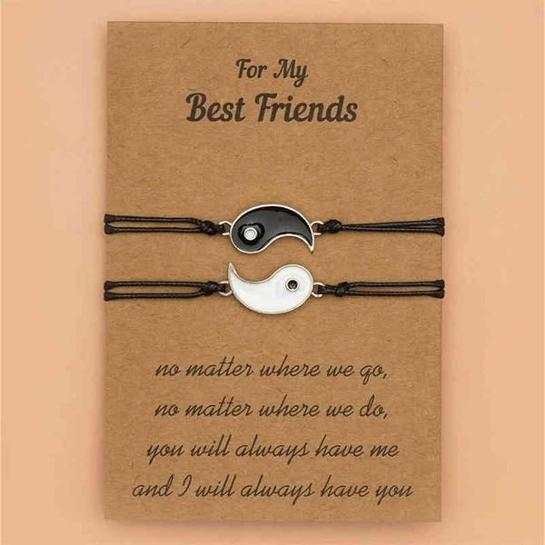 trendy friends card bracelet creative ethnic style yin and yang gossip adjustable pulseras mujer couple bracelet, Golden;silver
trendy friends card bracelet creative ethnic style yin and yang gossip adjustable pulseras mujer couple bracelet, Golden;silver