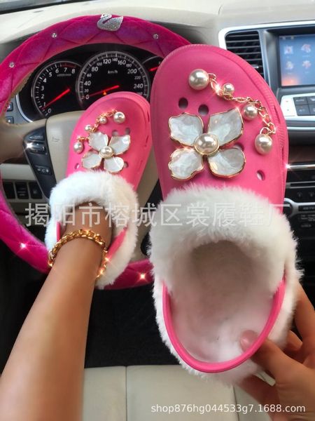 slippers high - heeled plush slippers, bag-sandals, women's wedges, thick soled wool shoes, winter diamond shoes sandals, Black
slippers high - heeled plush slippers, bag-sandals, women's wedges, thick soled wool shoes, winter diamond shoes sandals, Black
