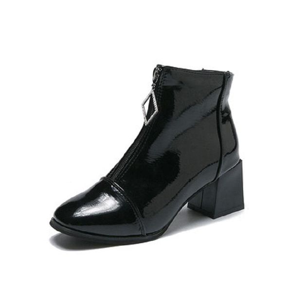 boots winter ladies booties versatile comfort plus velvet front zipper square head with thick and non-slip women's, Black
boots winter ladies booties versatile comfort plus velvet front zipper square head with thick and non-slip women's, Black