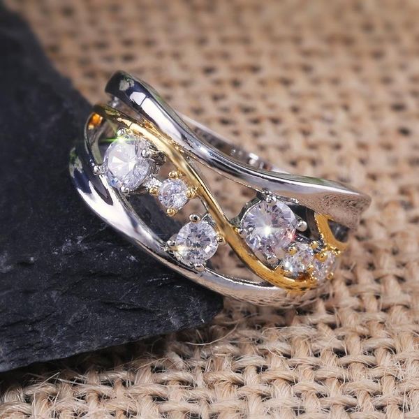 cluster rings exquisite women's silver stainless steel ring crystal zircon hollow cocktail party jewelry valentine's day gift, Golden;silver
cluster rings exquisite women's silver stainless steel ring crystal zircon hollow cocktail party jewelry valentine's day gift, Golden;silver