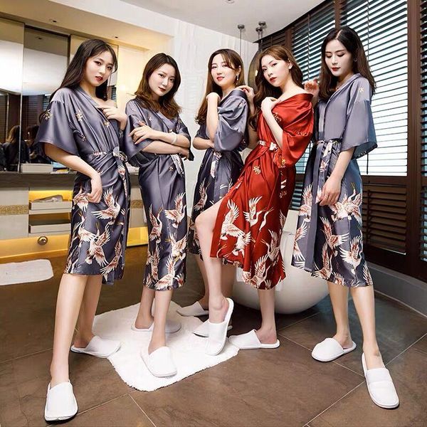 women's sleepwear korea japanese party wedding bride bridesmaid robe dressing gown women bathrobe nightgown casual kimono geisha, Black;red
women's sleepwear korea japanese party wedding bride bridesmaid robe dressing gown women bathrobe nightgown casual kimono geisha, Black;red