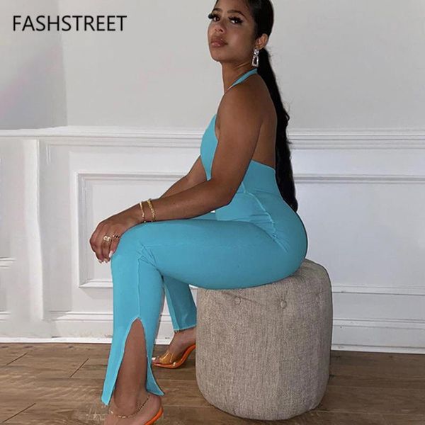 women's jumpsuits & rompers fashstreet halter hollow out basic skinny jumpsuit 2021 summer women solid backless split sleeveless fitnes, Black;white
women's jumpsuits & rompers fashstreet halter hollow out basic skinny jumpsuit 2021 summer women solid backless split sleeveless fitnes, Black;white