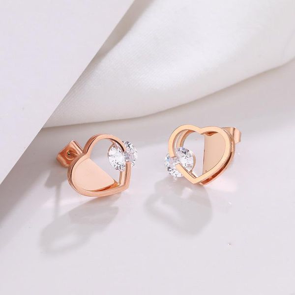 dangle & chandelier fashion exquisite simple heart-shaped earring luxury women inlay zircon titanium steel romantic valentine day gift, Silver
dangle & chandelier fashion exquisite simple heart-shaped earring luxury women inlay zircon titanium steel romantic valentine day gift, Silver