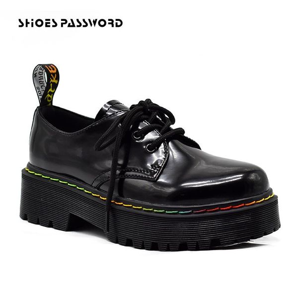 handmade autumn leather women shoes 2021 british style student lace-up platform ladies oxford women's dress, Black
handmade autumn leather women shoes 2021 british style student lace-up platform ladies oxford women's dress, Black