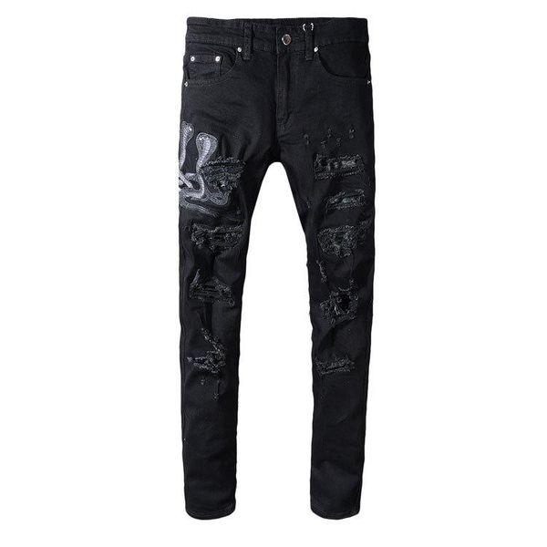 zhuzunzhe 2021 biker jeans men's distressed stretch ripped men hip hop slim fit holes punk denim cotton pants, Black
zhuzunzhe 2021 biker jeans men's distressed stretch ripped men hip hop slim fit holes punk denim cotton pants, Black