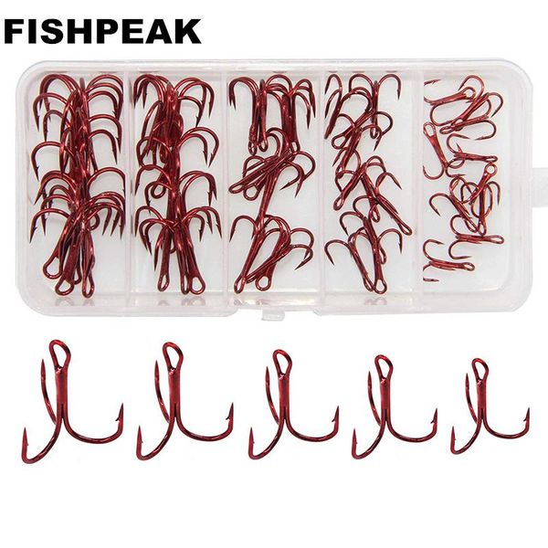 fishing hooks fishpeak high carbon steel treble black red triple jig fishhooks size 2# 4# 6# 8# 10# accessories
fishing hooks fishpeak high carbon steel treble black red triple jig fishhooks size 2# 4# 6# 8# 10# accessories
