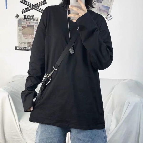 women's t-shirt liscn early spring 2021 pure color all-match loose student white long-sleeve bottoming shirt female
women's t-shirt liscn early spring 2021 pure color all-match loose student white long-sleeve bottoming shirt female