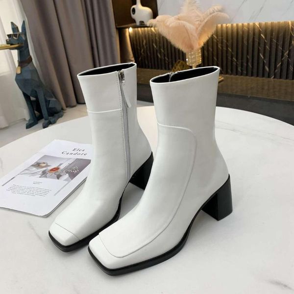 boots winter black genuine leather short luxury ankle square toe chunky high heels women's botines punk western cowgirl
boots winter black genuine leather short luxury ankle square toe chunky high heels women's botines punk western cowgirl