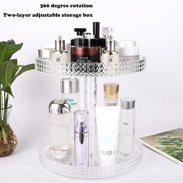 storage boxes & bins diy 360 degree rotating box two layers of transparent cosmetic creative adjustable desktop
storage boxes & bins diy 360 degree rotating box two layers of transparent cosmetic creative adjustable desktop