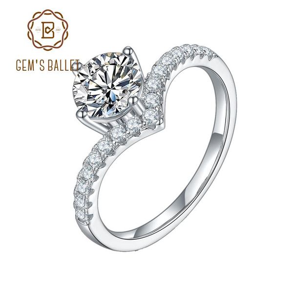 cluster rings gem's ballet 1.0ct vvs1 round moissanite diamond wedding engagment for women 925 sterling silver v shape ring, Golden;silver
cluster rings gem's ballet 1.0ct vvs1 round moissanite diamond wedding engagment for women 925 sterling silver v shape ring, Golden;silver