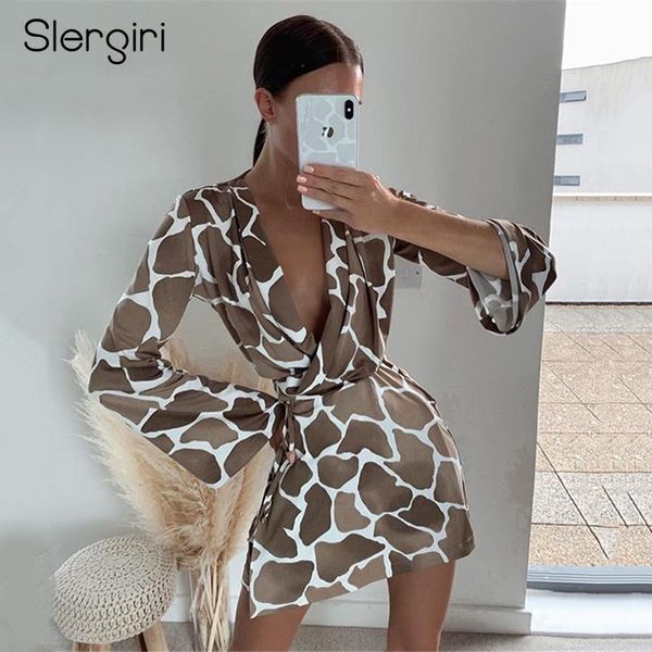 slergiri tie waist wrap mini dress high long sleeve print women autumn street ladies elegant 2021 casual dresses, Black;gray
slergiri tie waist wrap mini dress high long sleeve print women autumn street ladies elegant 2021 casual dresses, Black;gray