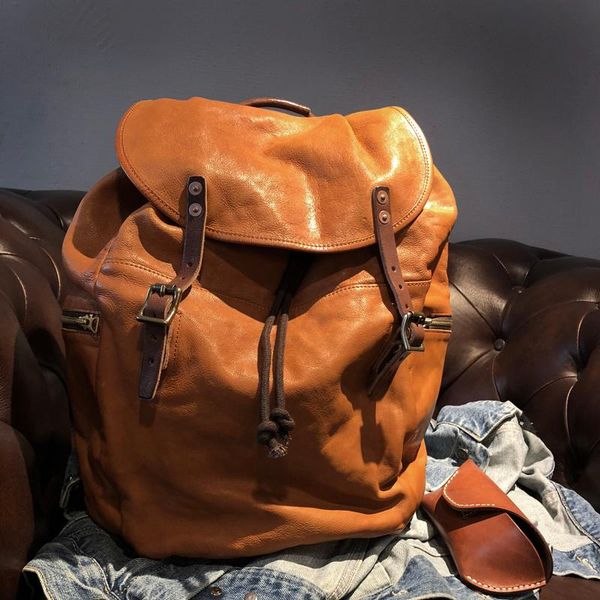 backpack leather men's retro leisure travel bags genuine men solid bag shopping shape big
backpack leather men's retro leisure travel bags genuine men solid bag shopping shape big