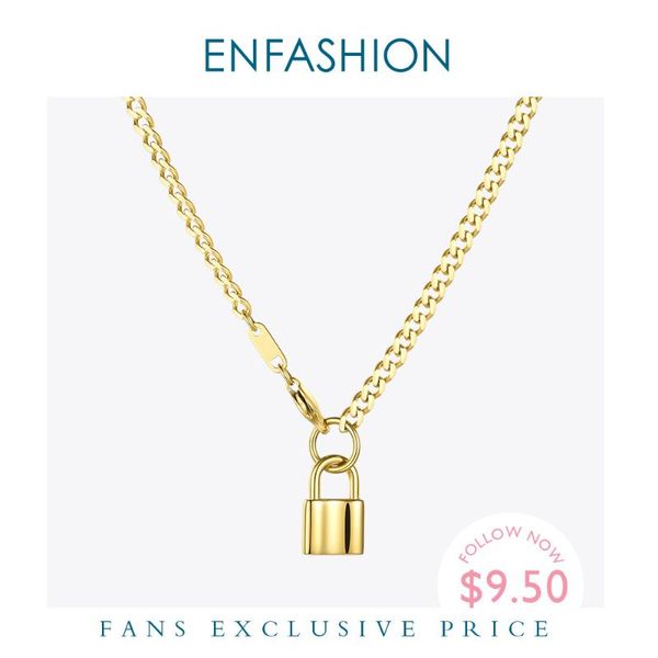 pendant necklaces enfashion punk small lock necklace women gold color stainless steel cute fashion jewelry wholesale 2021 p3077, Silver
pendant necklaces enfashion punk small lock necklace women gold color stainless steel cute fashion jewelry wholesale 2021 p3077, Silver