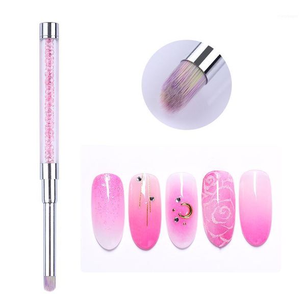 pc uv gel gradient drawing painting brush pink rhinestone handle manicure pen diy for nail art tool1, Yellow
pc uv gel gradient drawing painting brush pink rhinestone handle manicure pen diy for nail art tool1, Yellow