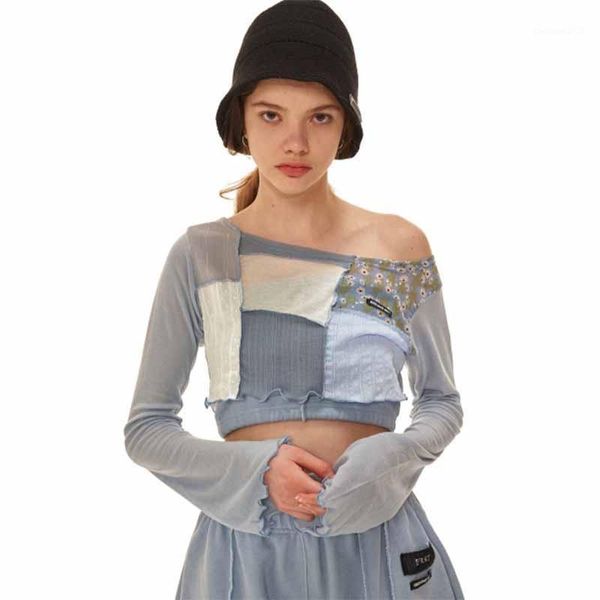 women's t-shirt leisure long sleeve floral print patchwork loose streetwear 2021 summer autumn o-neck basic original women clothes, White
women's t-shirt leisure long sleeve floral print patchwork loose streetwear 2021 summer autumn o-neck basic original women clothes, White
